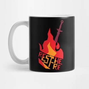 Rest Here Bonfire Firelink Mug